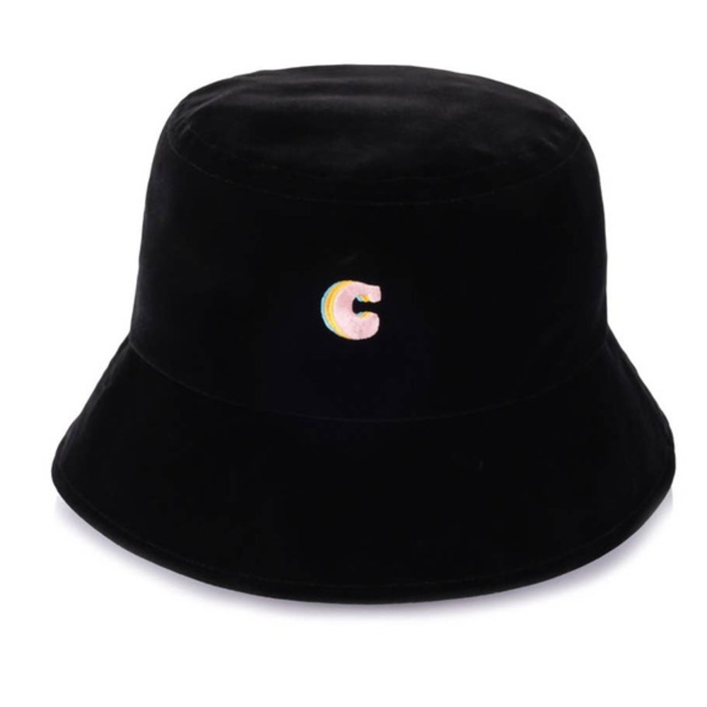 CIDER INDULGE IN VELVET BLACK BUCKET HAT SUPER SOFT SIZE 7 1/4 - 7/38 NWT